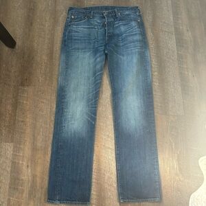 Levi Jeans. Men. Size 34x34. Blue. Style: 501.